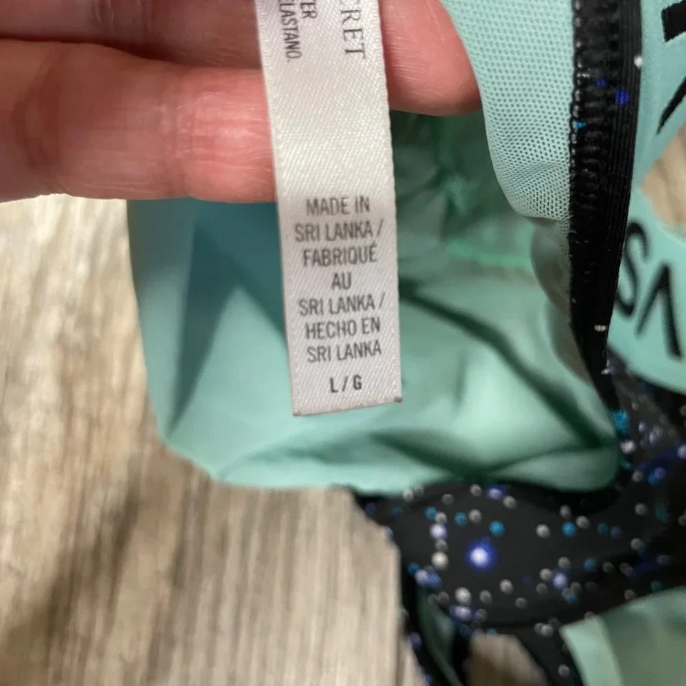 VSX Victoria's Secret Milkyway Galaxy Print Sports Bra Size L